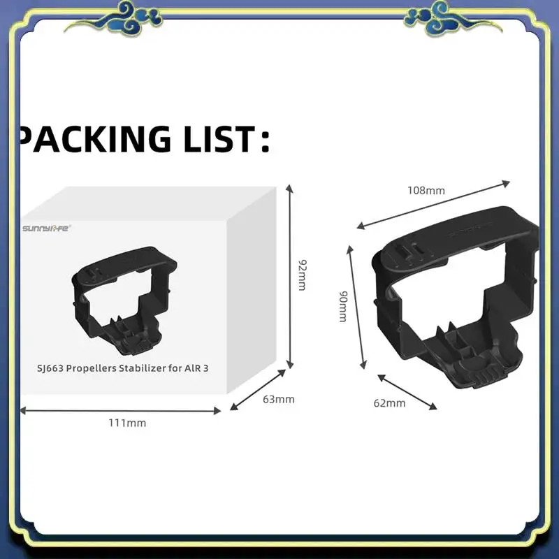 Portable Sunnylife For Air 3-Bundle Propeller Blade Retainer Parts Accessories Chassis Portable Multi-Purpose Protective Cover B