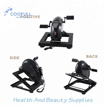 Vélo d'exercice de rééducation des jambes Coofull Mini, portable, pour intérieur, avec pédales automatiques pour les bras et les jambes