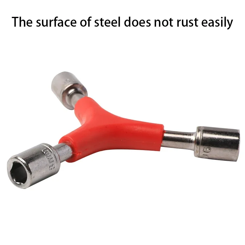 

Shape Bike Hex Socket Wrench Portable Lightweight Bike Triangle Wrench Less Effort High Hardness Triangle Allen Wrench