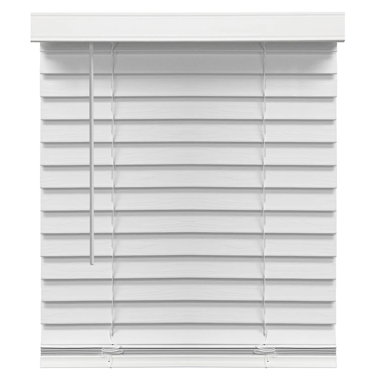 

Outlet Cordless Foaming Faux Wooden Venetian Blinds for Living Room Bathroom Kitchen Study Room Office