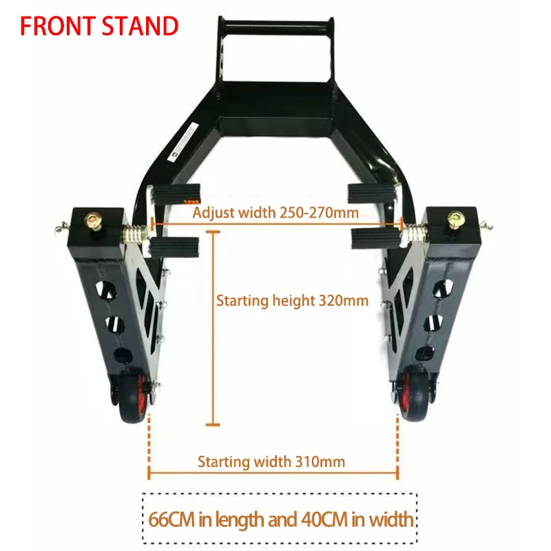 Soporte de elevación de rueda delantera/trasera de motocicleta, aleación de aluminio, soporte de carga de 450kg para Yamaha/Suzuki/BMW, herramienta de reparación de neumáticos de motocicleta