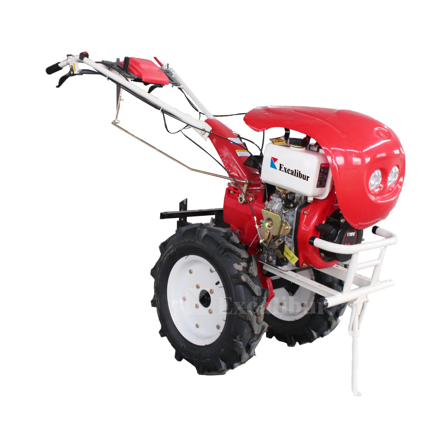 

10HP Agricultural Power Tiller, Diesel Rotary Cultivator & Potato Harvester Combo