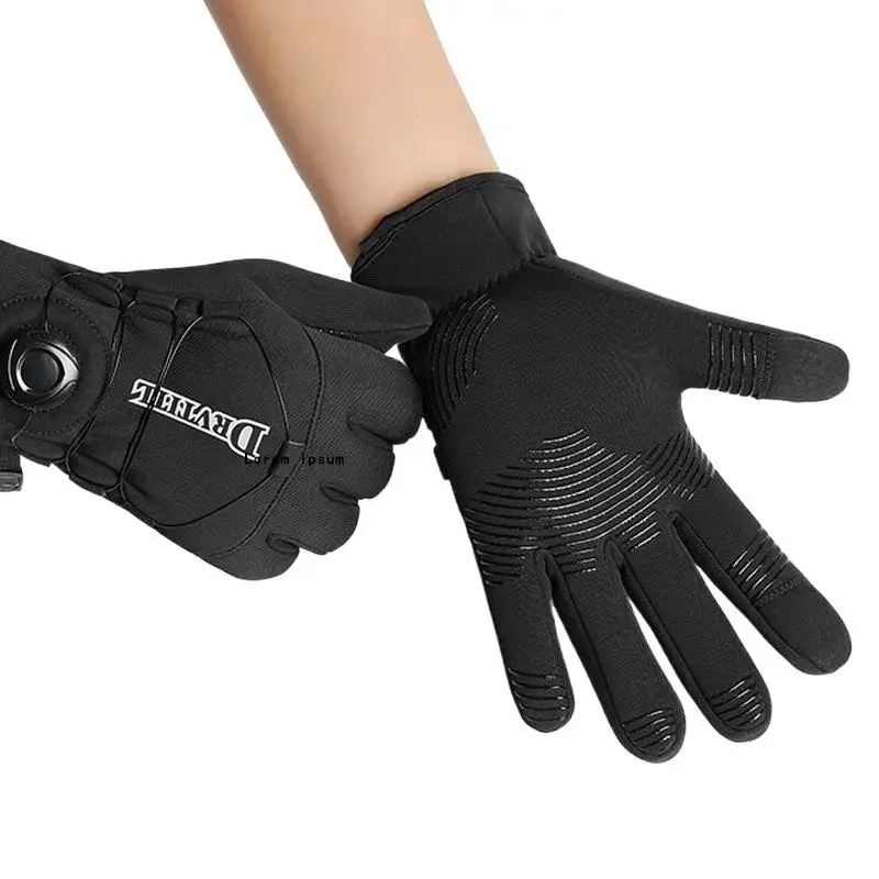 冬暖かい手袋男性女性用厚く防風性と防水性スポーツタッチスクリーンスキーサイクリング手袋