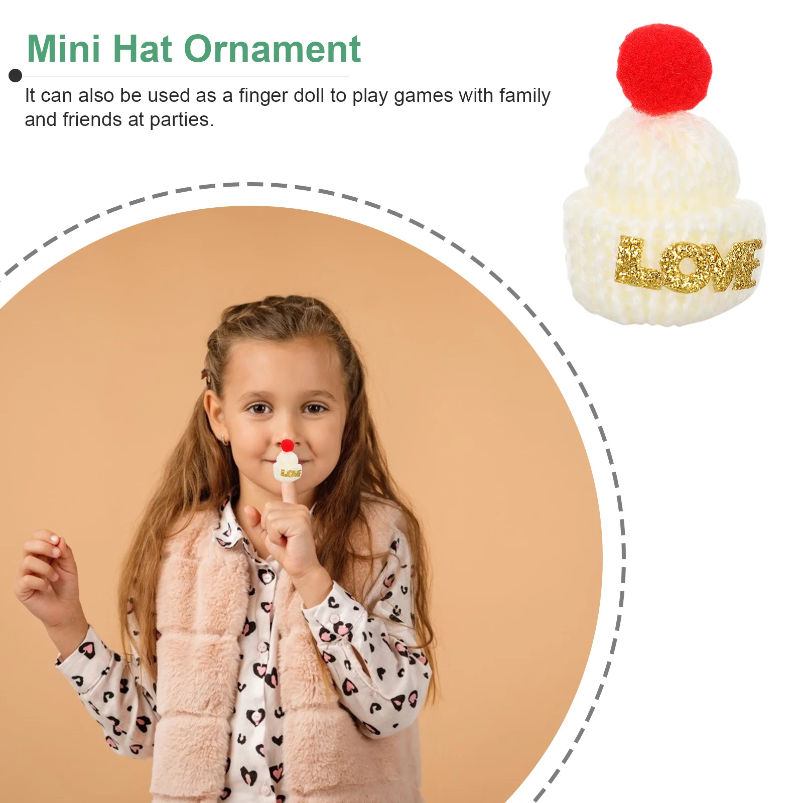 

15pcs Mini Christmas Hats Woolen Hat Decor Diy Craft Accessories Tree Ornament Finger Party Gift Xmas Adornment