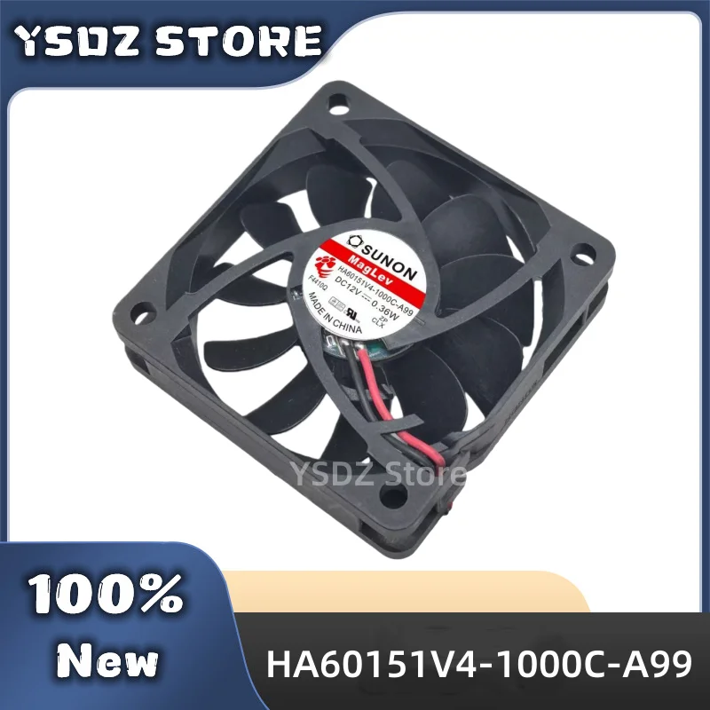 New Original For Sunon HA60151V4-1000C-A99 DC12V 0.36W 6015 6cm 60*60*15mm 2-wire FAN mute fan in stock Fast Shipping