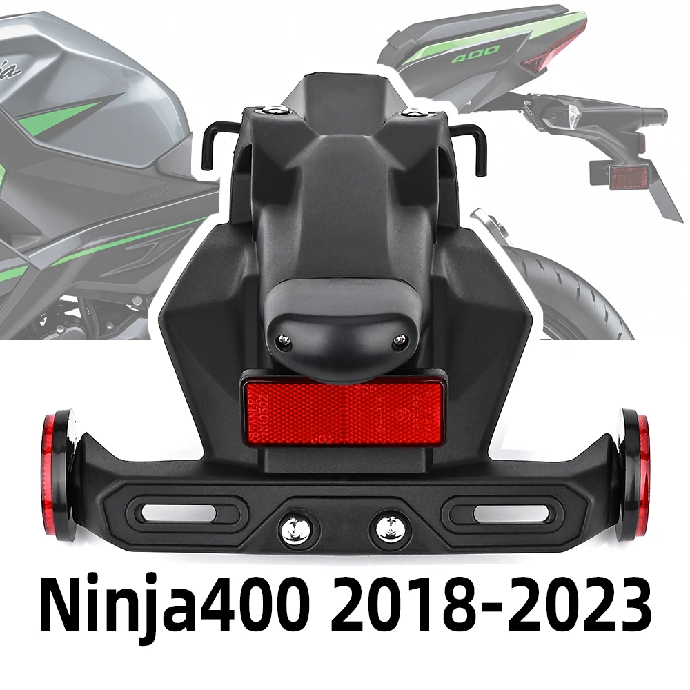 Ninja400 Mudguard For Kawasaki Ninja400 Z400 2018-2023 2019 2020 2021 Motorcycle Accessories Rear Mudguard License Plate Holder