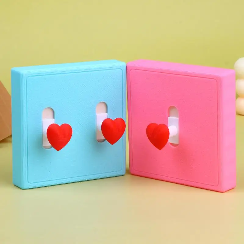 86 Type Wall Switch Protective Cover 3D Printed Residue-free Heart Shaped Decor Plate for Damage Free Walls