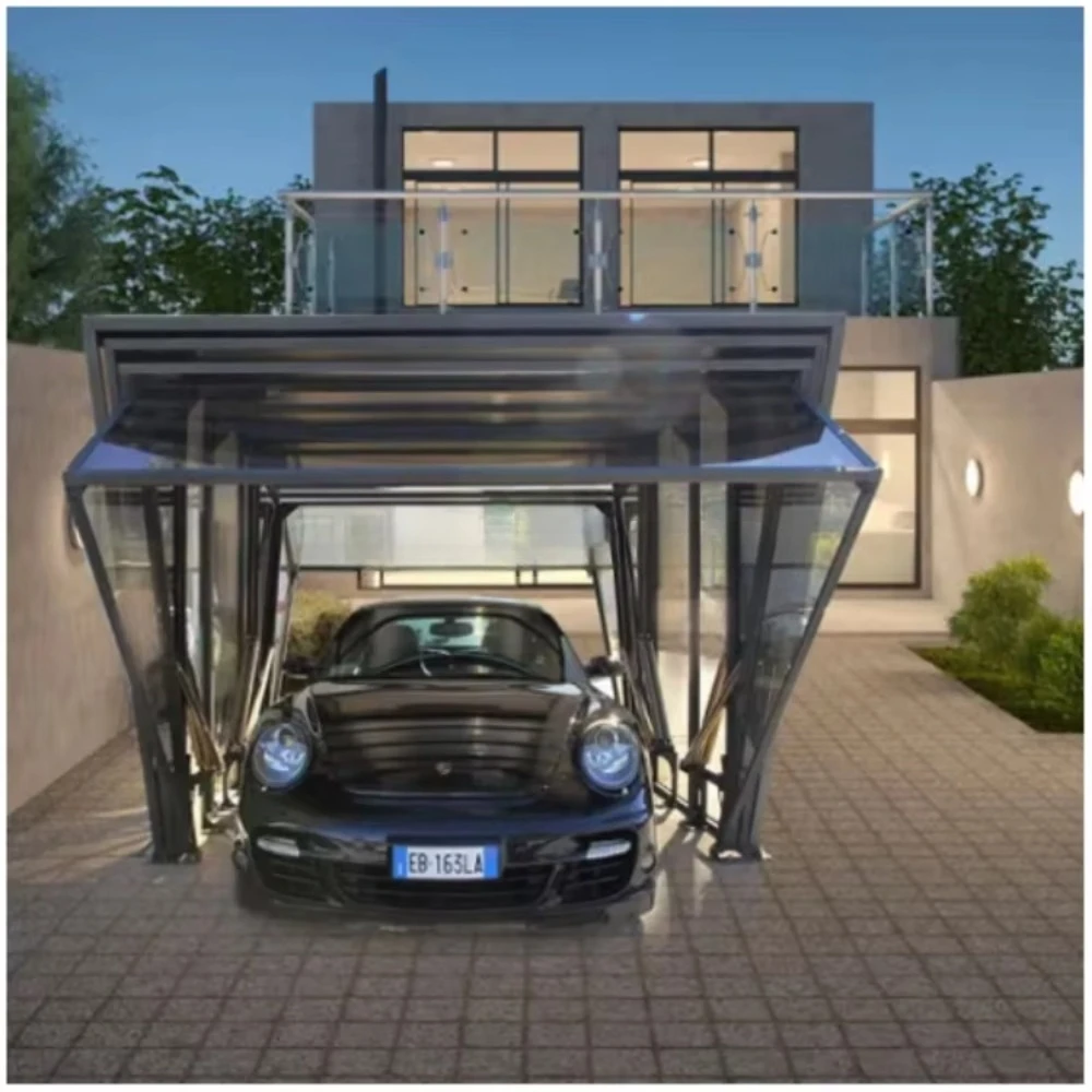Foldable Luxury Carport Shelter, Heavy Duty Portable Car Canopy Waterproof UV Protection for Vehicle Pool Outdoor