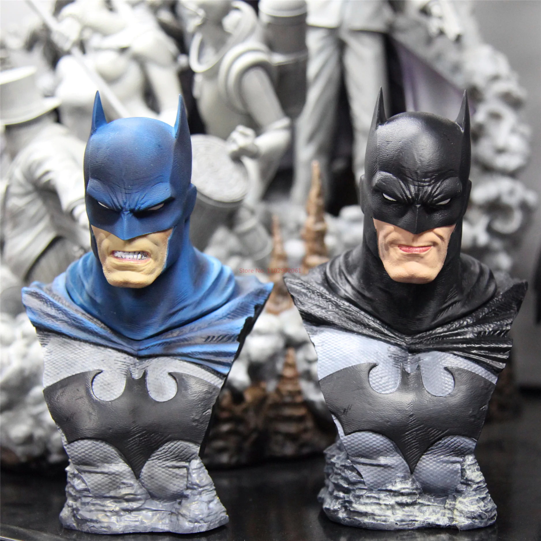 2024 Dc1/3 Batman Justice League Batcave Silent Batman Can Be Replaced With 3 Carved Bust Statues To Send Boys Birthday Gifts