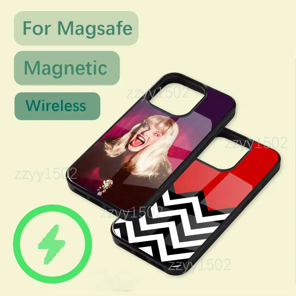 

T-Twin Peaks Phone Case For iPhone 17,16,15,14,13,12,11 Pro,Max,Plus,X,XS,XR,SE4,E Mini Wireless Charging with MagSafe