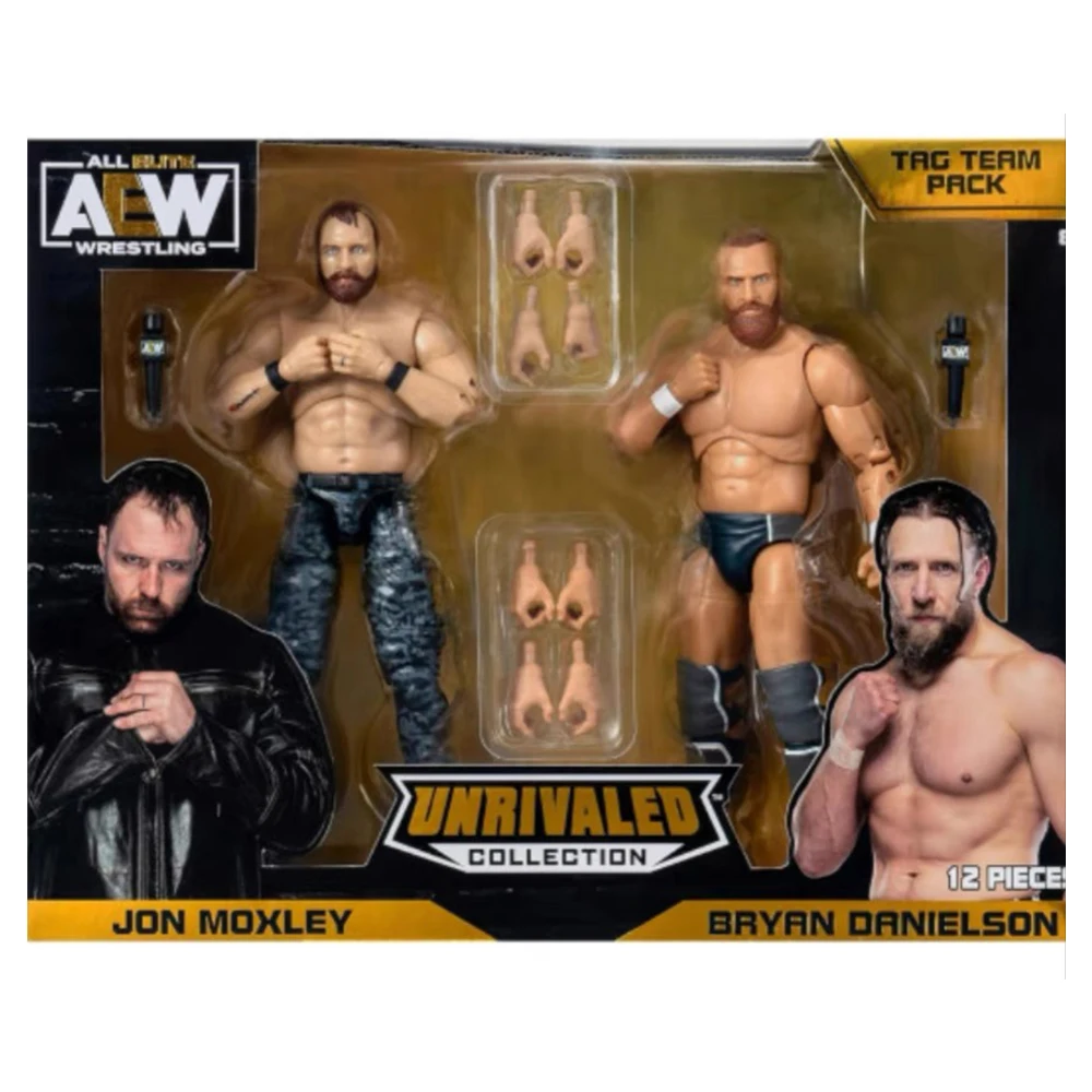 

JON MOXLEY & BRYRN DRNIELSON ORIGINAL WWE AEW Action Figure Wrestling Figure Display Collection Festival Ultimate Fighting Gift