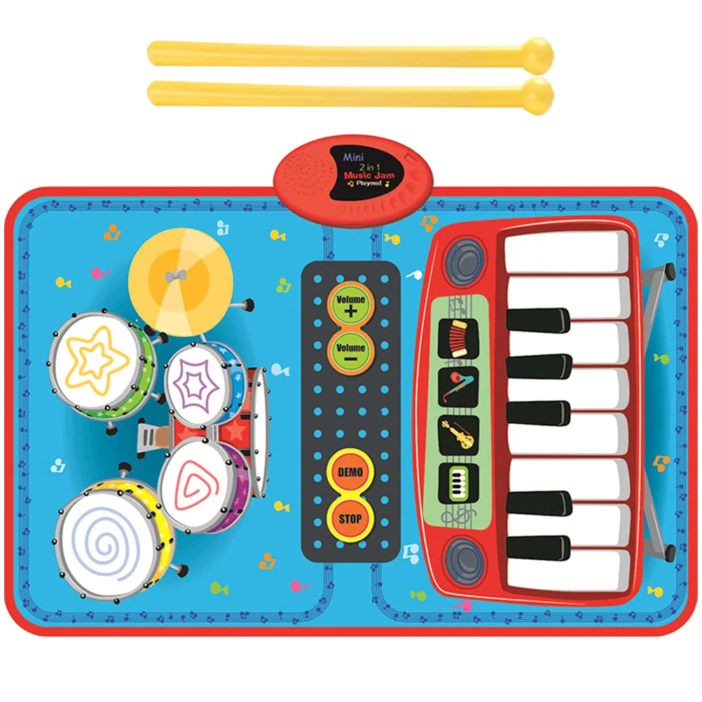 

2-in-1 Children Musical Carpet Piano Blanket No Portable Electronic Keyboard Play Mat Preschool Crawling Mat Kids