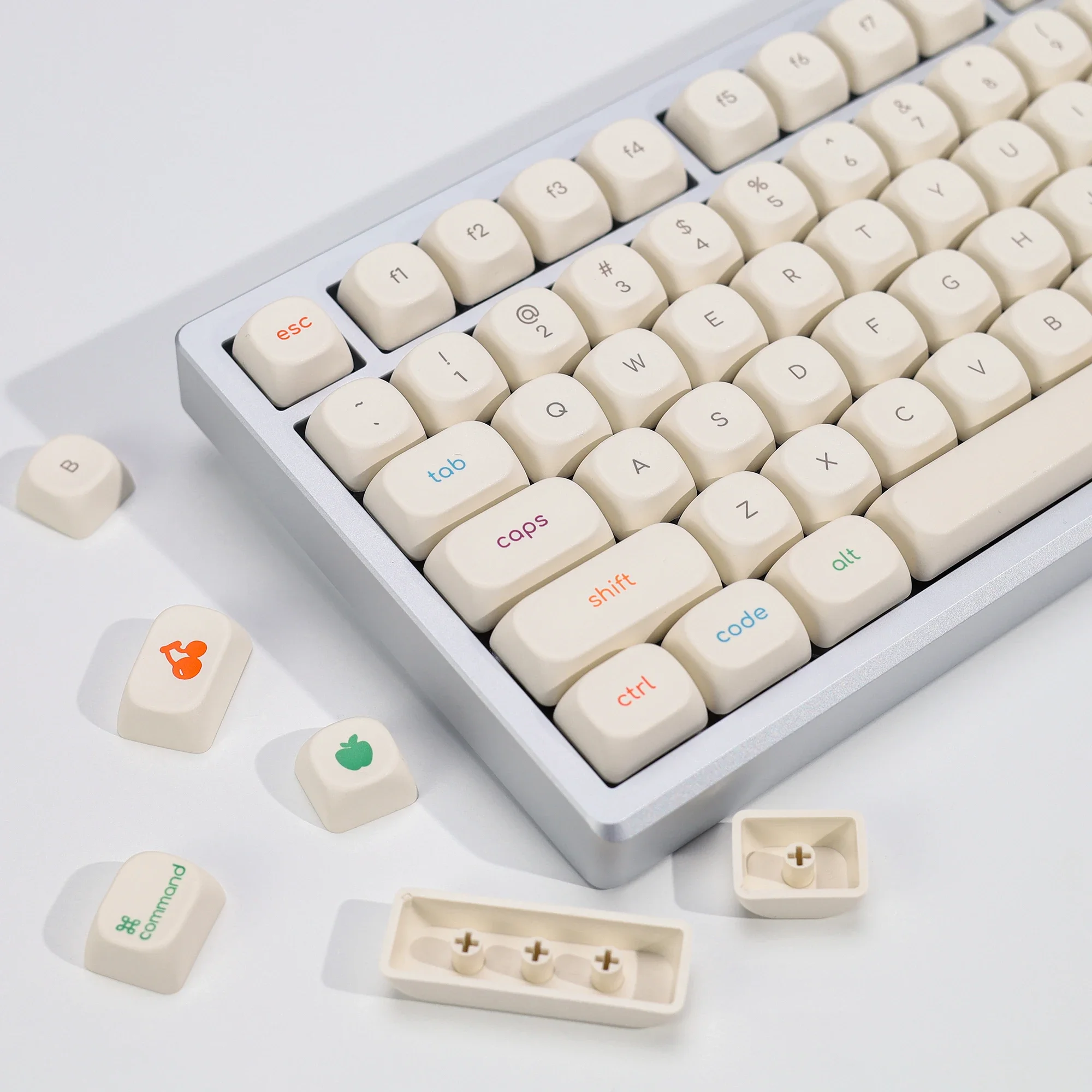 KBDiy KOA Profile PBT Froyo Keycaps Mechanical Gaming Keyboard Cute Keycaps Custom 137 Keys Caps Sublimation for Raven68 Mad
