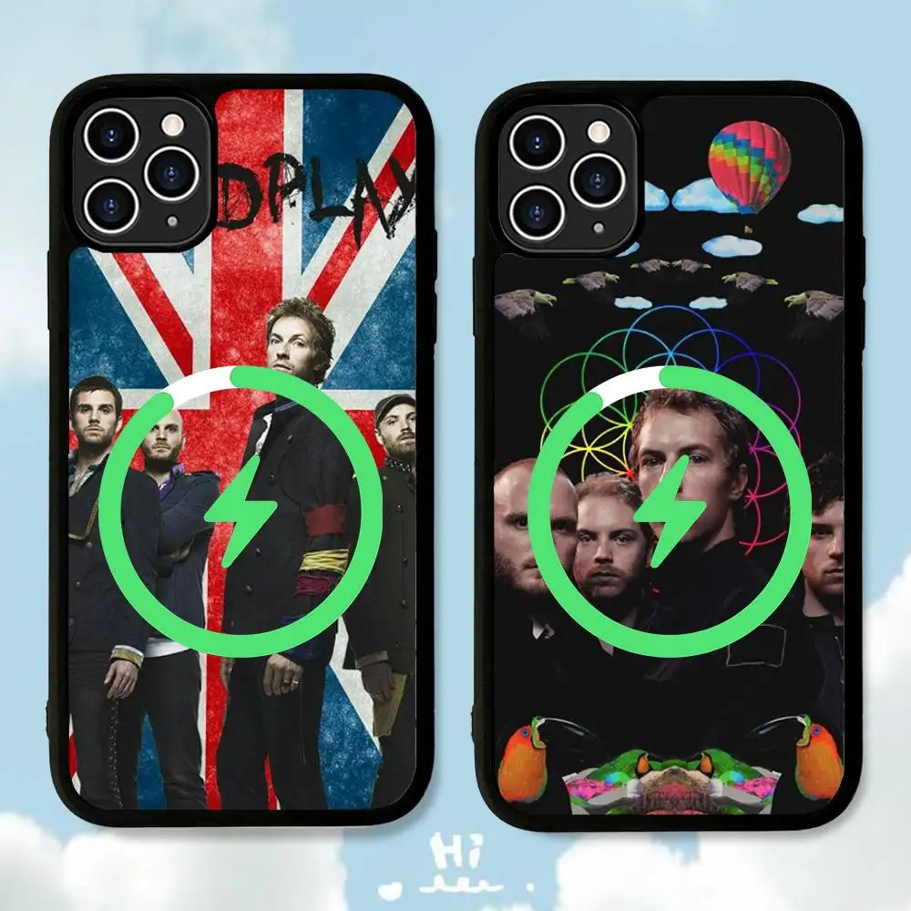 Чехол для телефона Pop Rock Band C-Coldplay для iPhone 17 16 Pro Max 15 14 Plus 13 12 11 с поддержкой MagSafe и беспроводной зарядки