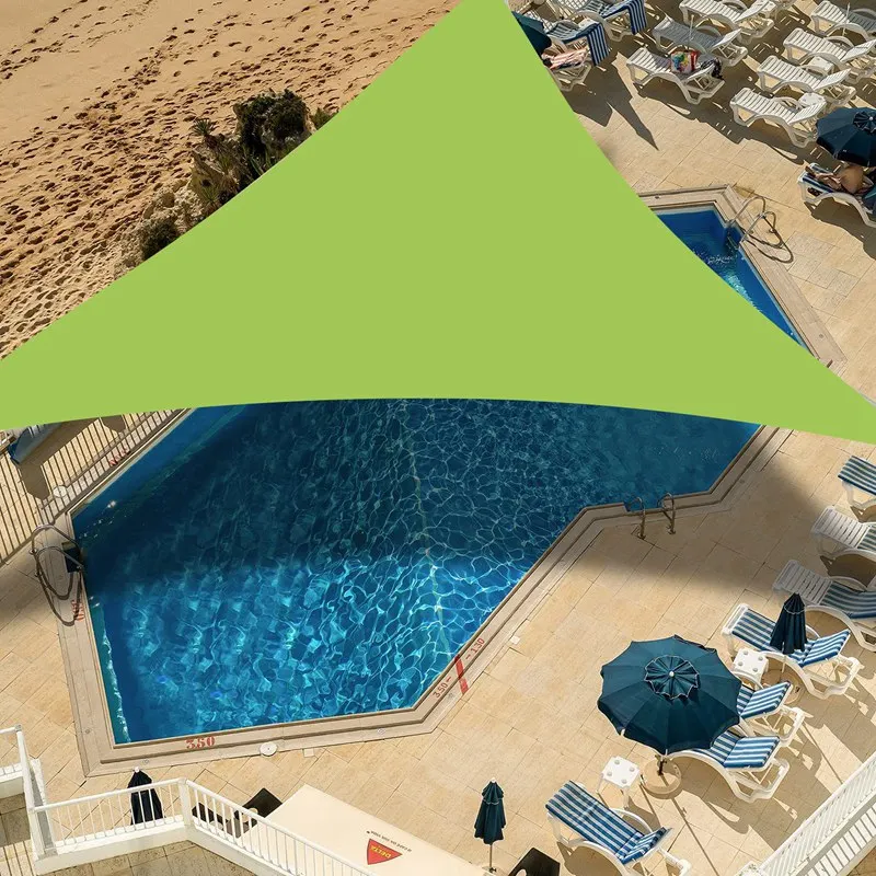 95%UV Block Triangle Sun Shade Sail Canopy Sun Shelter For Outdoor Facility Activities Backyard Waterproof Awnings Camping Tent