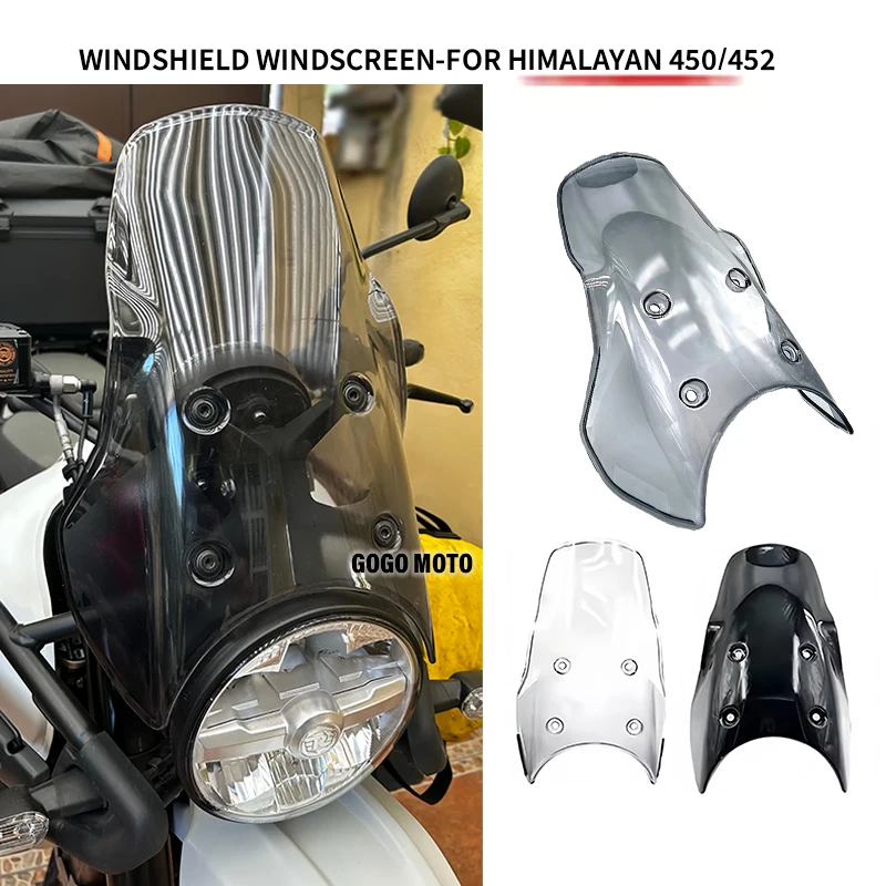 

For Himalayan 450 Himalayan 452 HIMALAYAN450 2024 2025 Motorcycle Windshield Windscreen Windproof Wind Screen Deflector