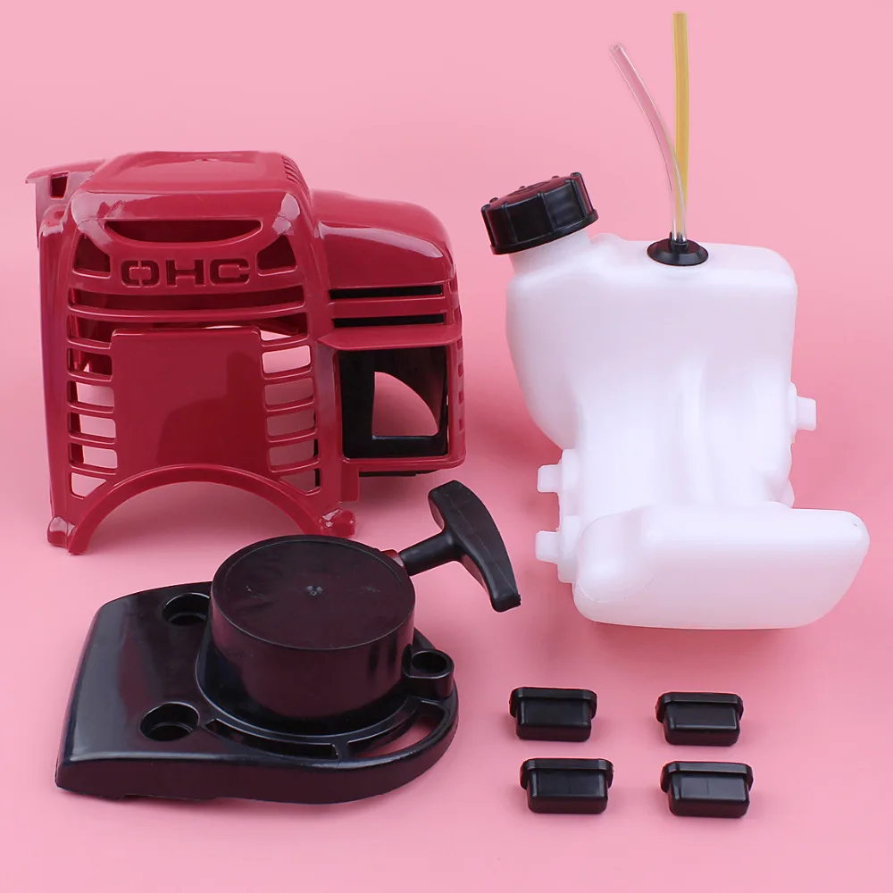 Top Cylinder Engine Cover Recoil Pull Starter For Honda GX35 GX35NT HHT35S Fuel Tank Line Kit 4 Stroke Lawn Mower Engine Part