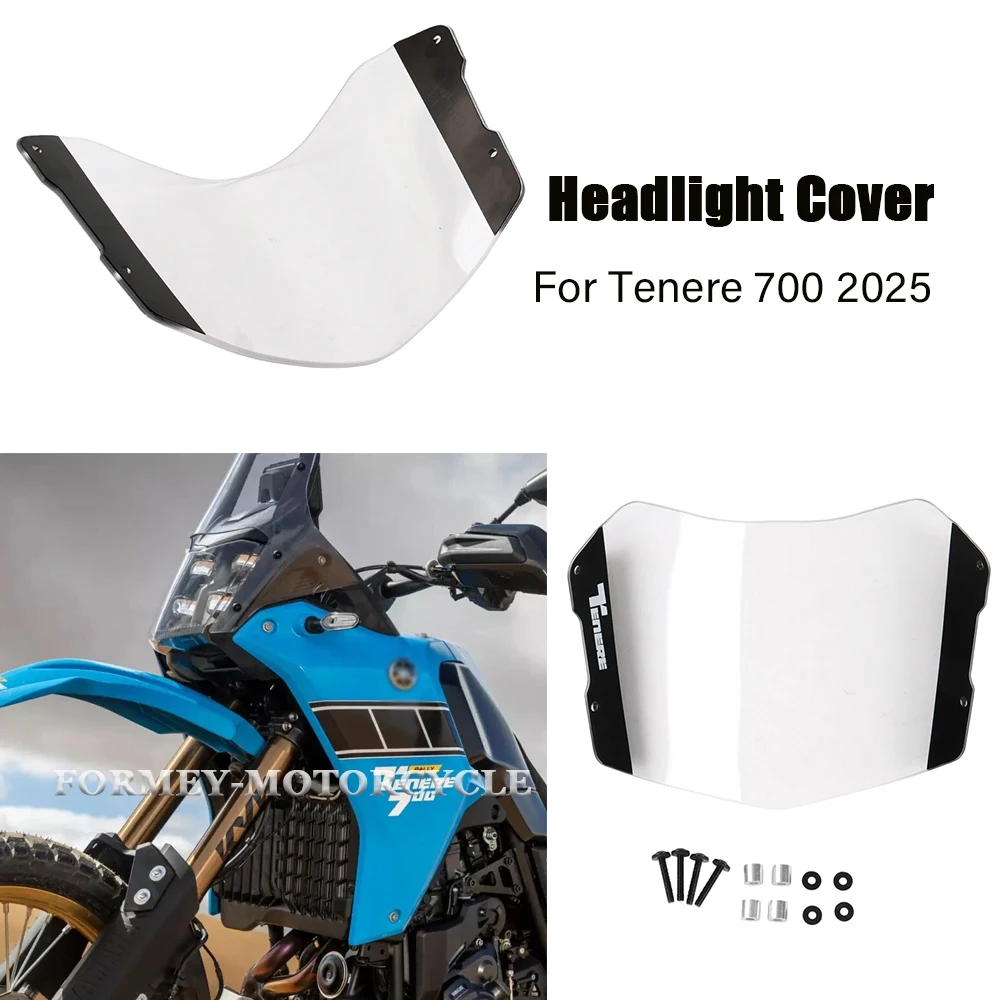 

For Yamaha Tenere 700 2025 Motorcycle Accessories Durable Acrylic Headlight Guard Protector Cover Fairing TENERE 700 2025