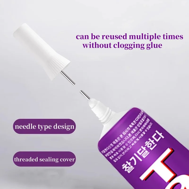 Korea T9000 Building Block Glue Transparent Soft Multi-purpose 15/50/110ML Adhesive DIY Daily Use Glue Repair Model Toy