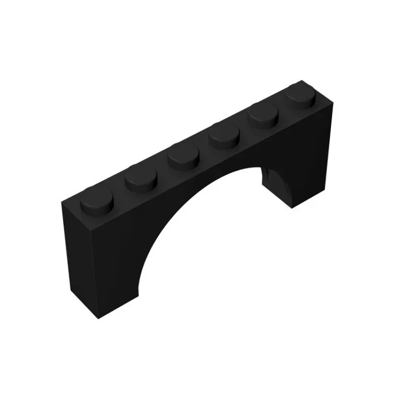 [20Pcs]【50g】15254 Interlocking 1x6x2 Arched Bricks, Children DIY STEM Building Blocks Toy, Gifts For MOC Creators