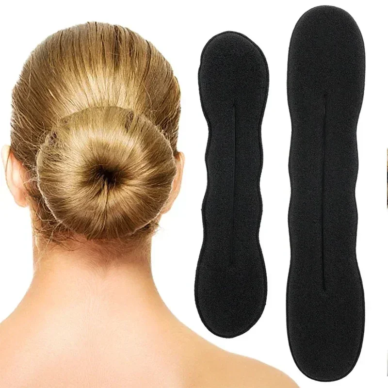 Sponge Hair Styling Tool Plastic Loop Curly Hair Maker Hair Scrunchie Headband Twist Donut Bun Curler Hairbands Hairstyle Tools