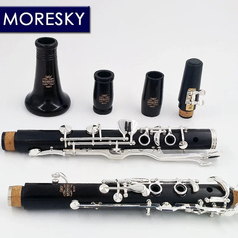 Oehler System clarinet  G Tune Ebony clarinet Silver plated keys MORESKY M201