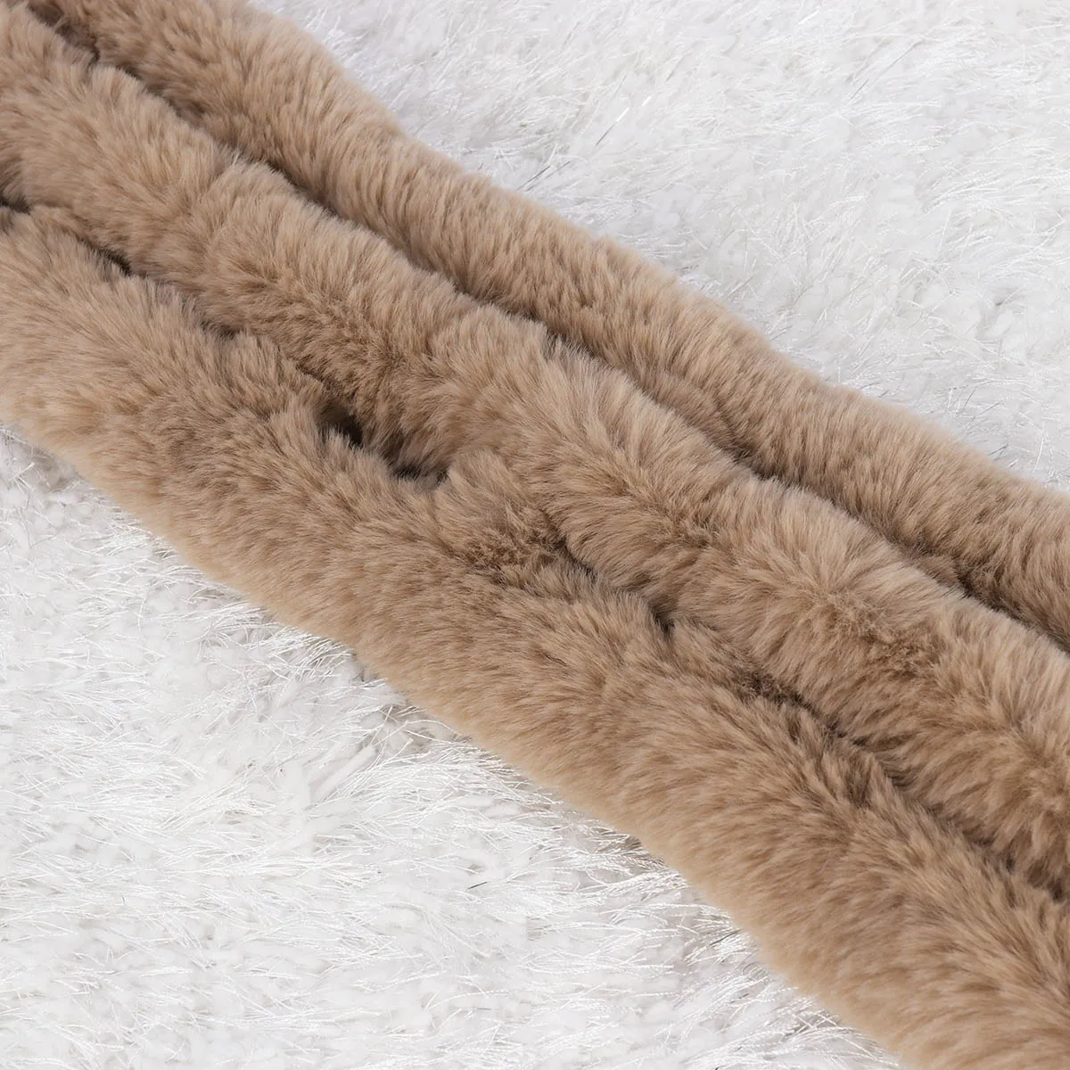 

Warm Winter Rabbit Scarf Scarf Shawl Wrap For Women Soft Lightweight Khaki Travel Party Gift Family Friend