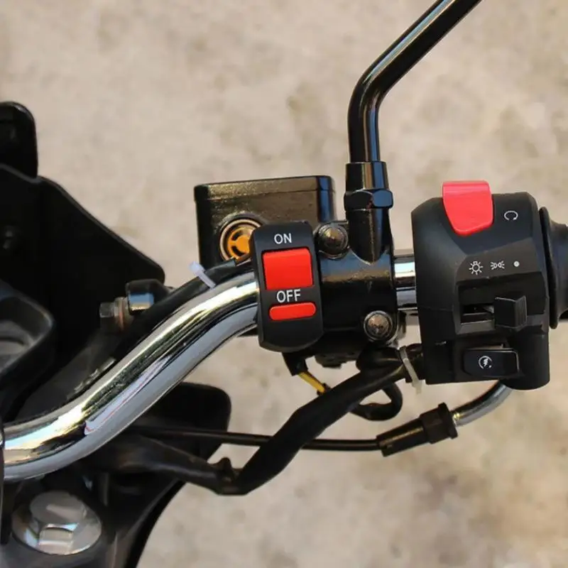Electric Starter Handlebar Switch for ATV Motorcycle 12V With Flameout On Off Button Universal for Quad Scooter Use