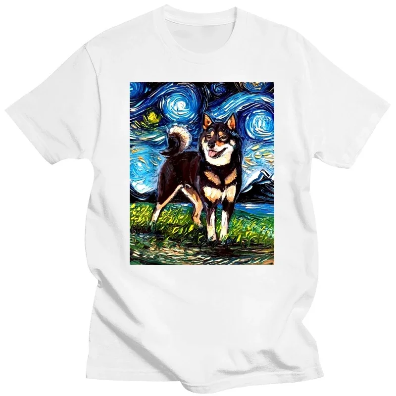 Funny Shiba Inu Cute Dog Art T Shirts Summer Style Graphic Cotton Streetwear Short Sleeve Birthday Gifts T-shirt Mens Clothing