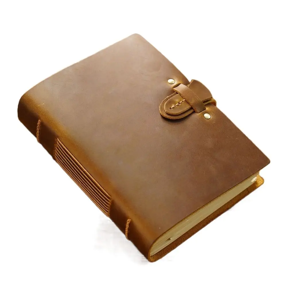 

Vintage Leather Bound Journal Handmade Blank Pages Blank Paper Diary Unlined Genuine Leather Cover Daily Notepad Student