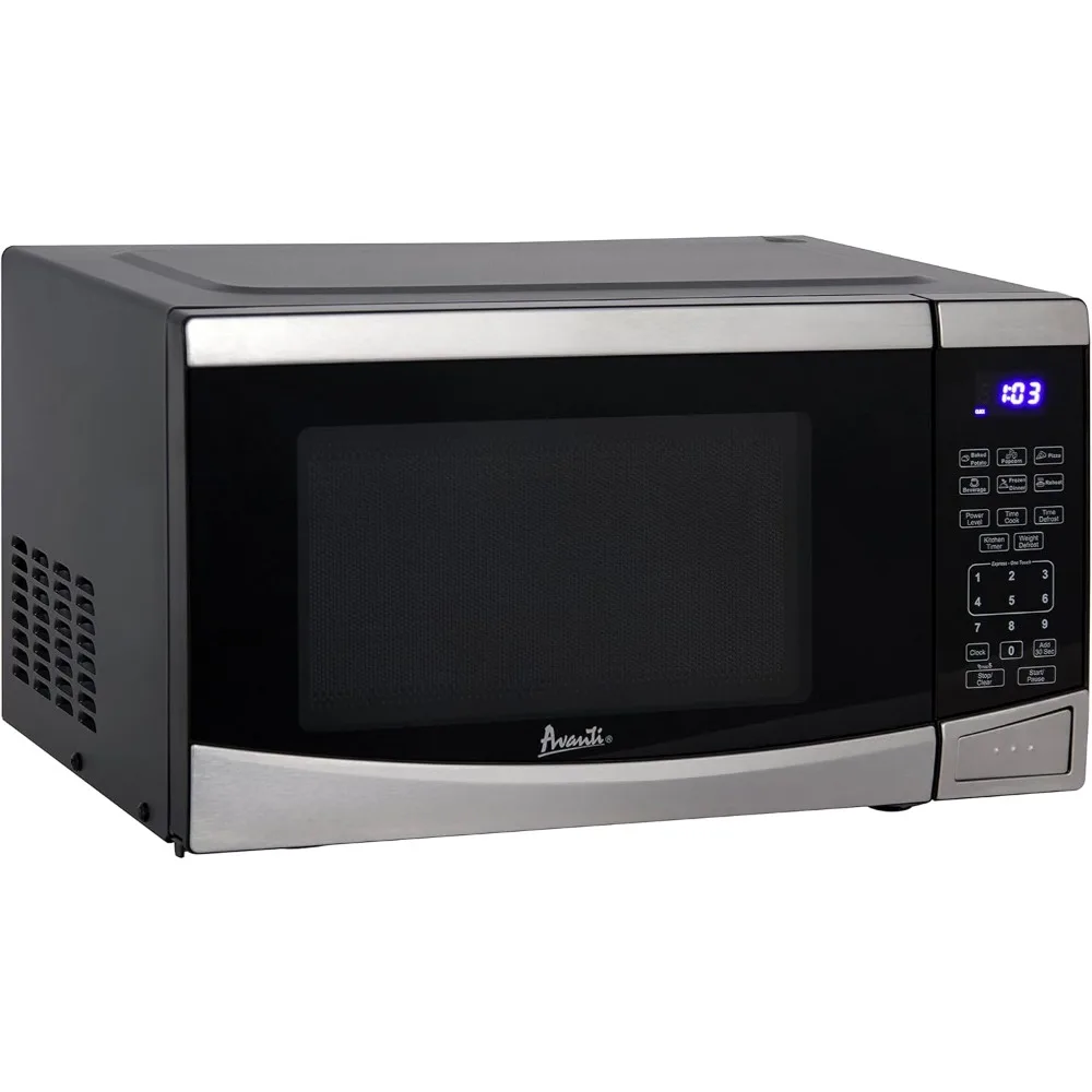 

Microwave Oven 900-Watts Compact with 10 Power Levels ,Speed Defrost, Electronic Control Panel and Glass Turntable