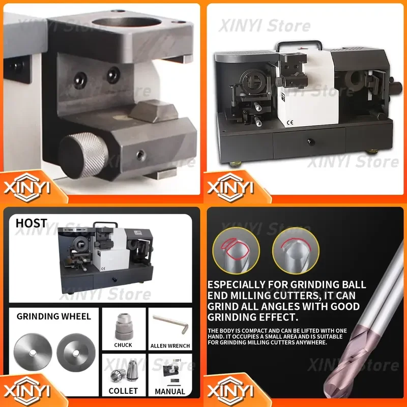 Ball end mill grinder, round nose grinder, high precision universal professional grinding wheel grinding tool machine