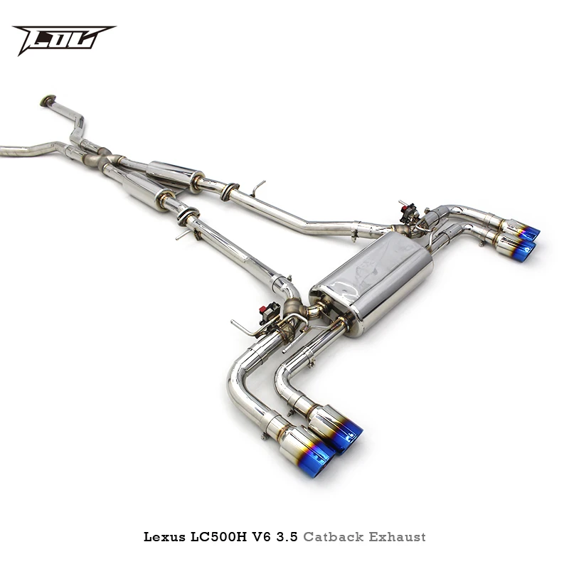 Catback Exhaust For Lexus LC500H 3.5 V6 2018-2022 Escape Stainless Steel SUS304 Exhaust Pipe Muffler Automobile Exhaust System