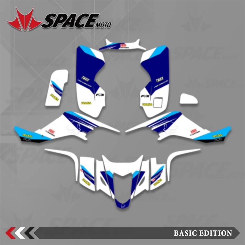 

SPACE Motorcycle Graphics Decals Stickers Motorcycle Number Name Custom For SUZUKI LTZ400 LTZ 400 2003 2004 2005 2006 2007 2008