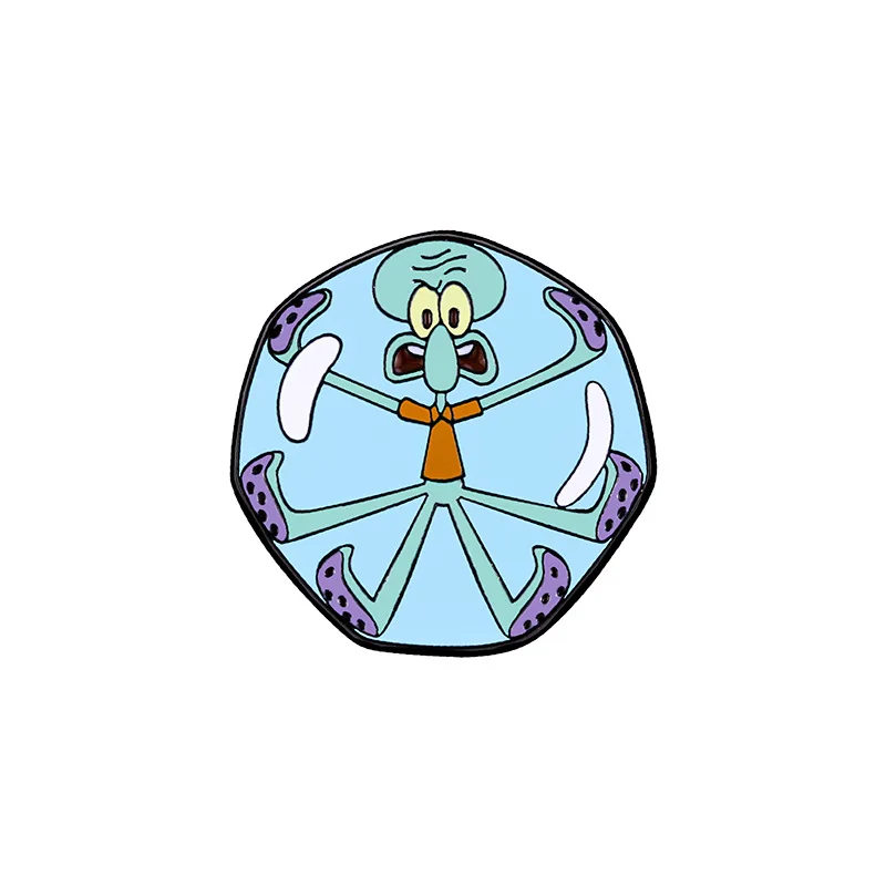 Épingles à revers en émail avec personnage de dessin animé, Badges de collection pour enfants, bijoux cadeaux mignons pour enfants, décoration de sacs à dos, 4 pièces