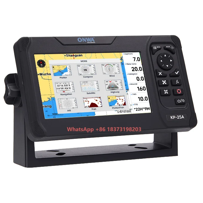 KP-27A (NEW!) ONWA  7 Inch GPS Chart Plotter with Class B AIS Transponder