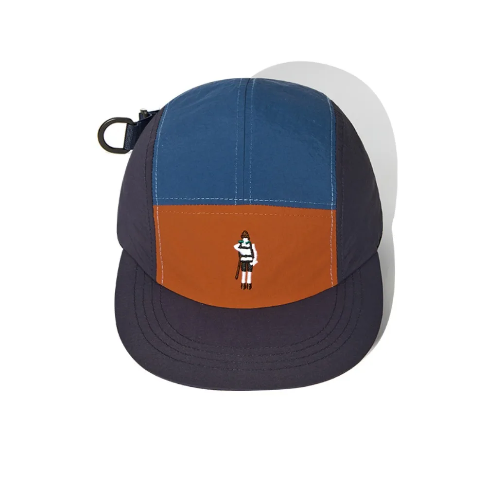Light Weight Waterproof Curved Brim Golf Hat Splicing Breathable Flat-brimmed Cap Soft Sunscreen Quick-drying Dad Hat Summer