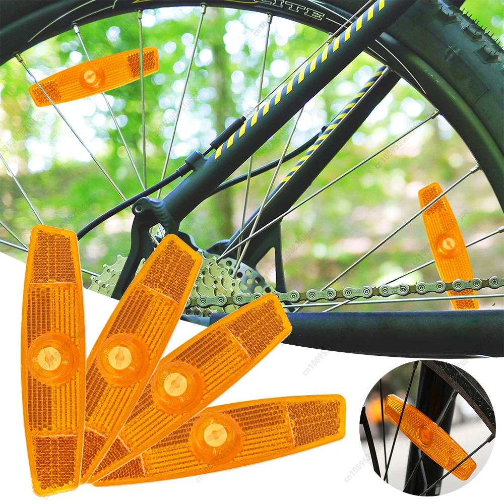 

4pcs Bike Spoke Reflector MTB Bicycle Wheel Rim Reflective Clip Cycling Parts