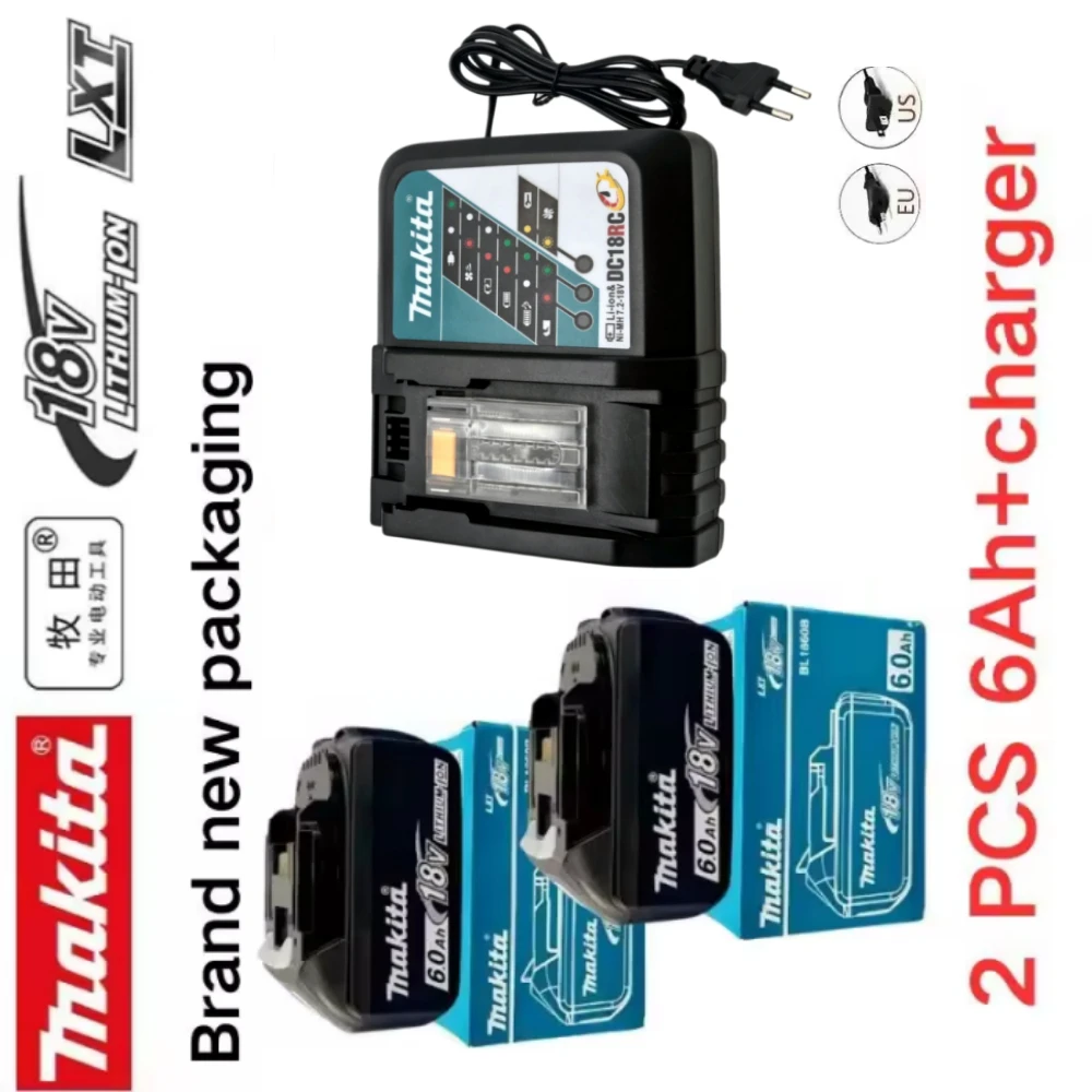 

100% Original Makita battery,18V 6.0Ah rechargeable battery, replacing Makita BL1830B L1840B L1850B L1860B,power tool battery