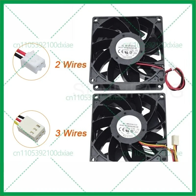 

Охлаждение FFB0924EHE 9038 9 см DC 24 В 0,75 А 2 линии/3 линии для инвертора Delta, вентилятор с большим объемом воздуха