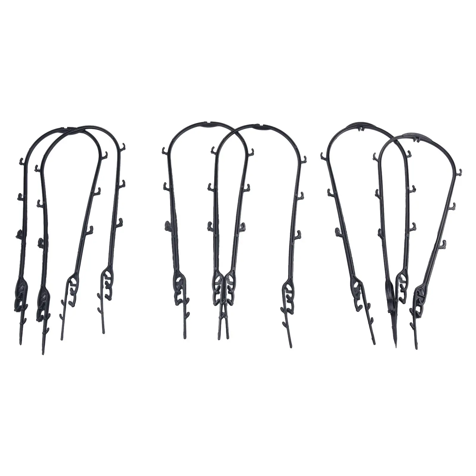 Plant Climbing Frame for Garden, treliça, tomates de plástico, simples e prático, 6pcs