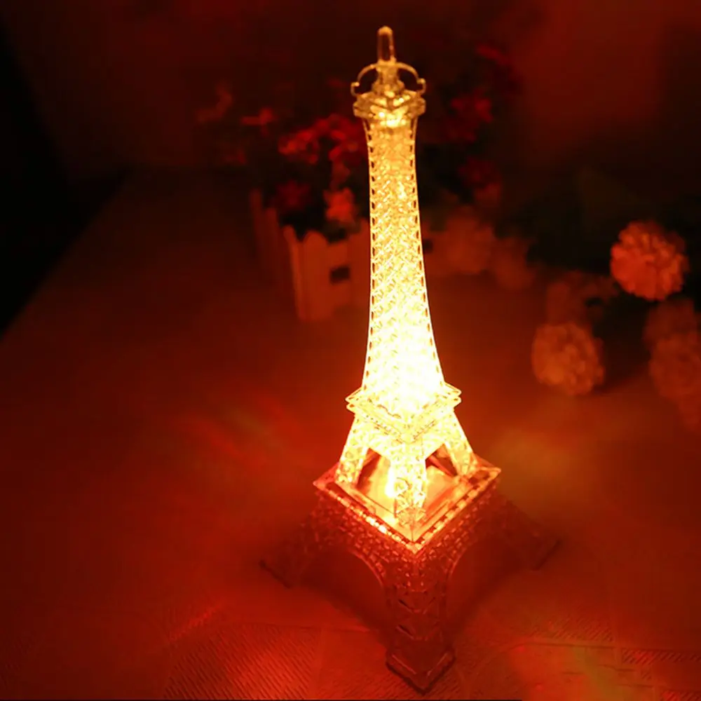 Useful Mobile power Safety Environmental friendly Colorful lights Eiffel Tower Night light Tower light Desktop decoration