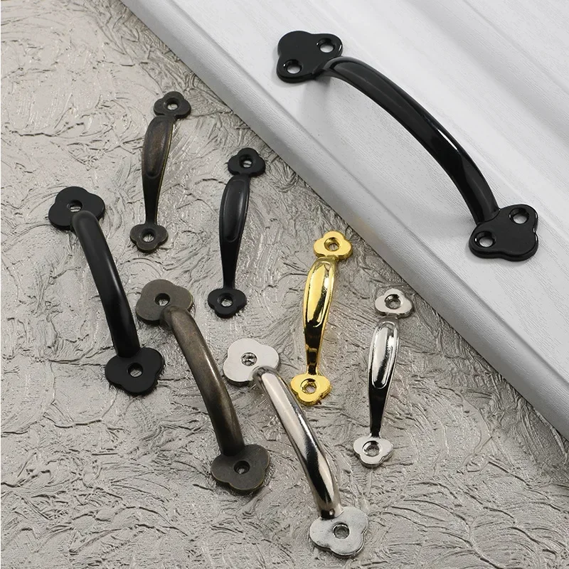 10pcs Furniture Hardware Handle Antique Alloy Wooden Box Drawer Wardrobe Jewelry Box Medicine Cabinet Handle Bar cabinet handles