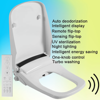 Auto Filp Square Smart Toilet Seat Electric Toilet Bidet Toilette Japonais Electric Smart Bath Cup Tapa Wc Intelligent Toilettes