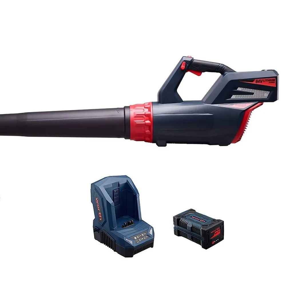 CE GS Certificate Worth Garden Leaf Blower 84V Brushless Leaf Blower Garden Hand Manual Cordless Electric Battery Leaf Blower