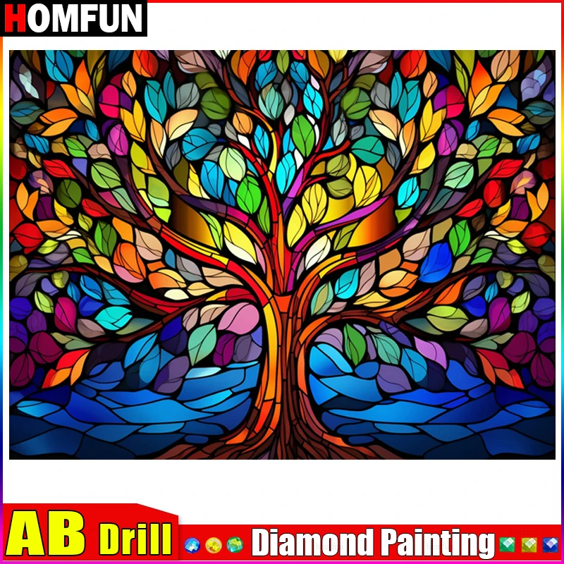 HOMFUN AB Full Diamond Embroidery 