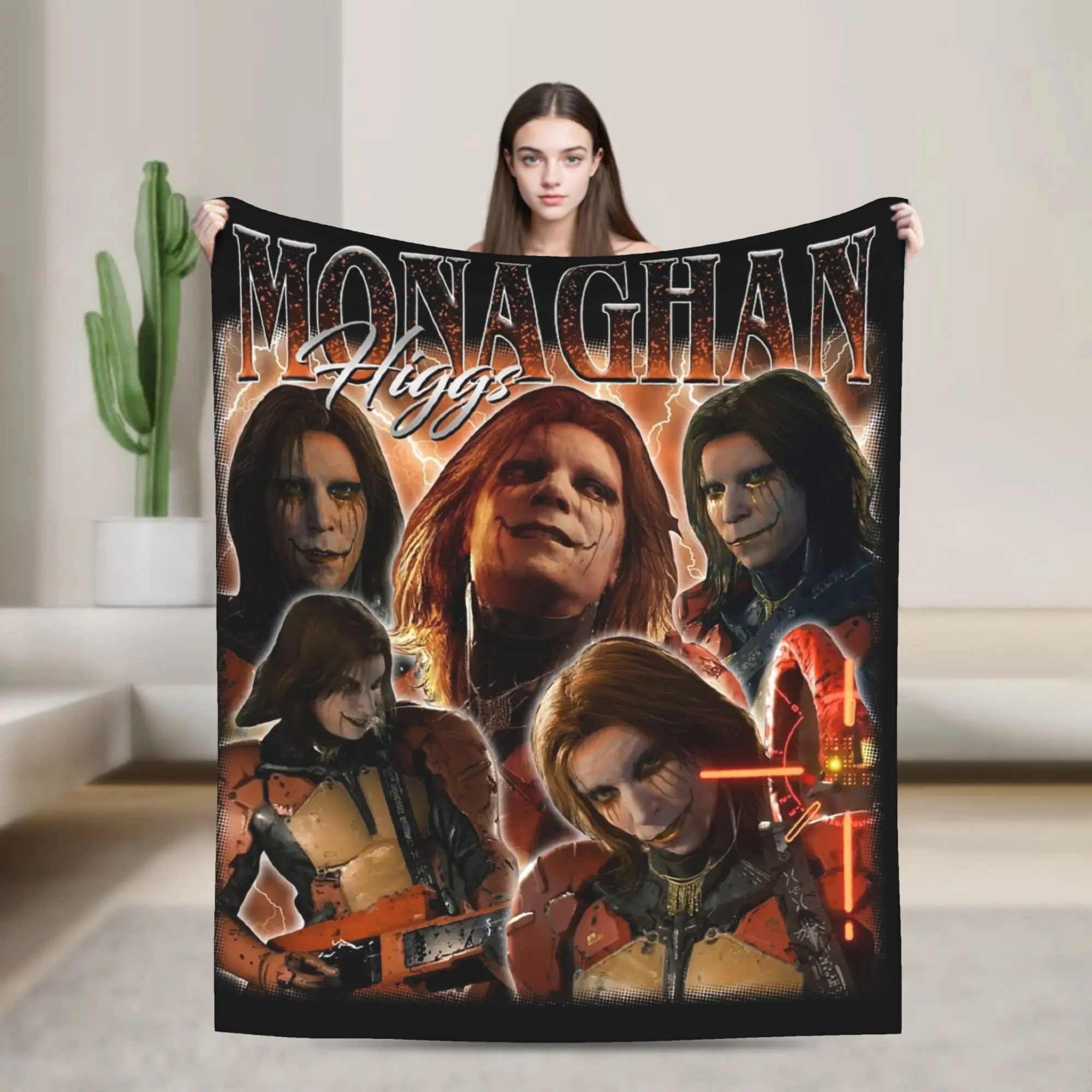 Винтажное одеяло Monaghan BootLeg Death Stranding, флисовое декоративное портативное одеяло для кровати, плюшевое тонкое одеяло для путешествий