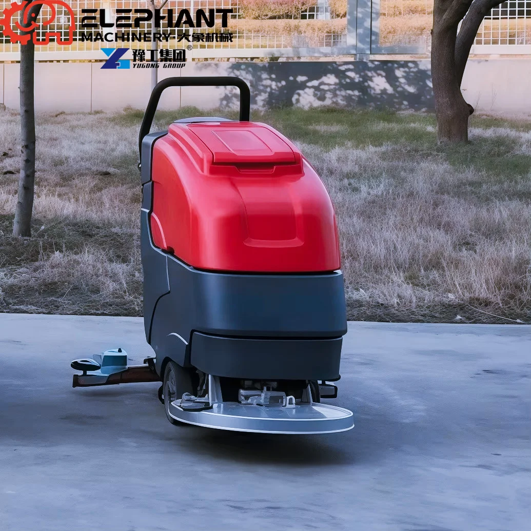 Commercial Epoxy Floor Scrubber New Condition Walk-Behind Automatic Cleaning Machine