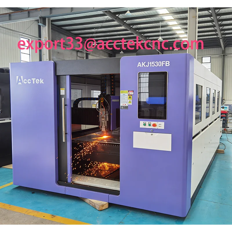 High Power Full Enclosed CNC Fiber Laser Cutting Machine 3015 2040 6025 Metal Laser Cutter for Sheet Metal up to 50mm 6KW-30KW