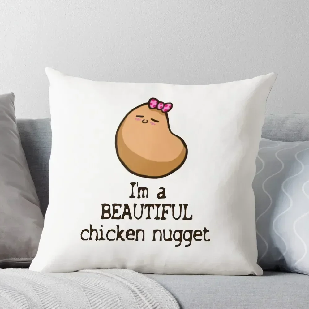 You Are a Beautiful Chicken Nugget Throw Pillow Pillow Decor Pillowcase Decorative Cushions Rectangular Cushion Cover pillow